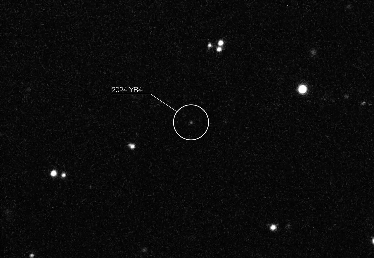 Asteroid 2024 YR4 observed with ESO’s Very Large Telescope