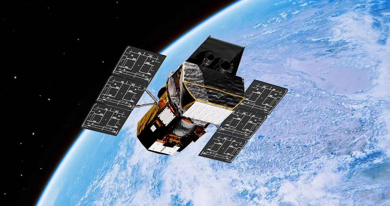 Artist’s concept of Swift in orbit above Earth