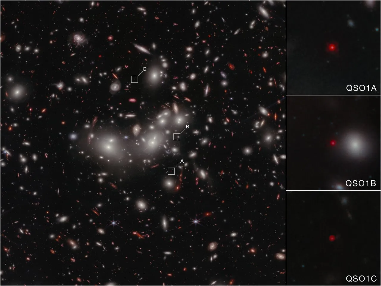 Little Red Dot Abell2744-QSO1 (NIRCam Image)